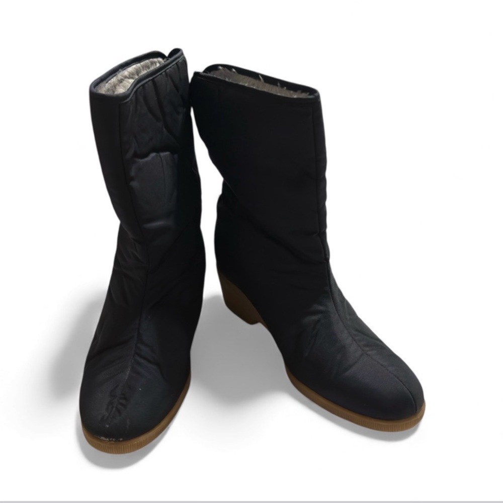 🌸SNOW KINGS BLACK FUR LINING HEELED BOOT